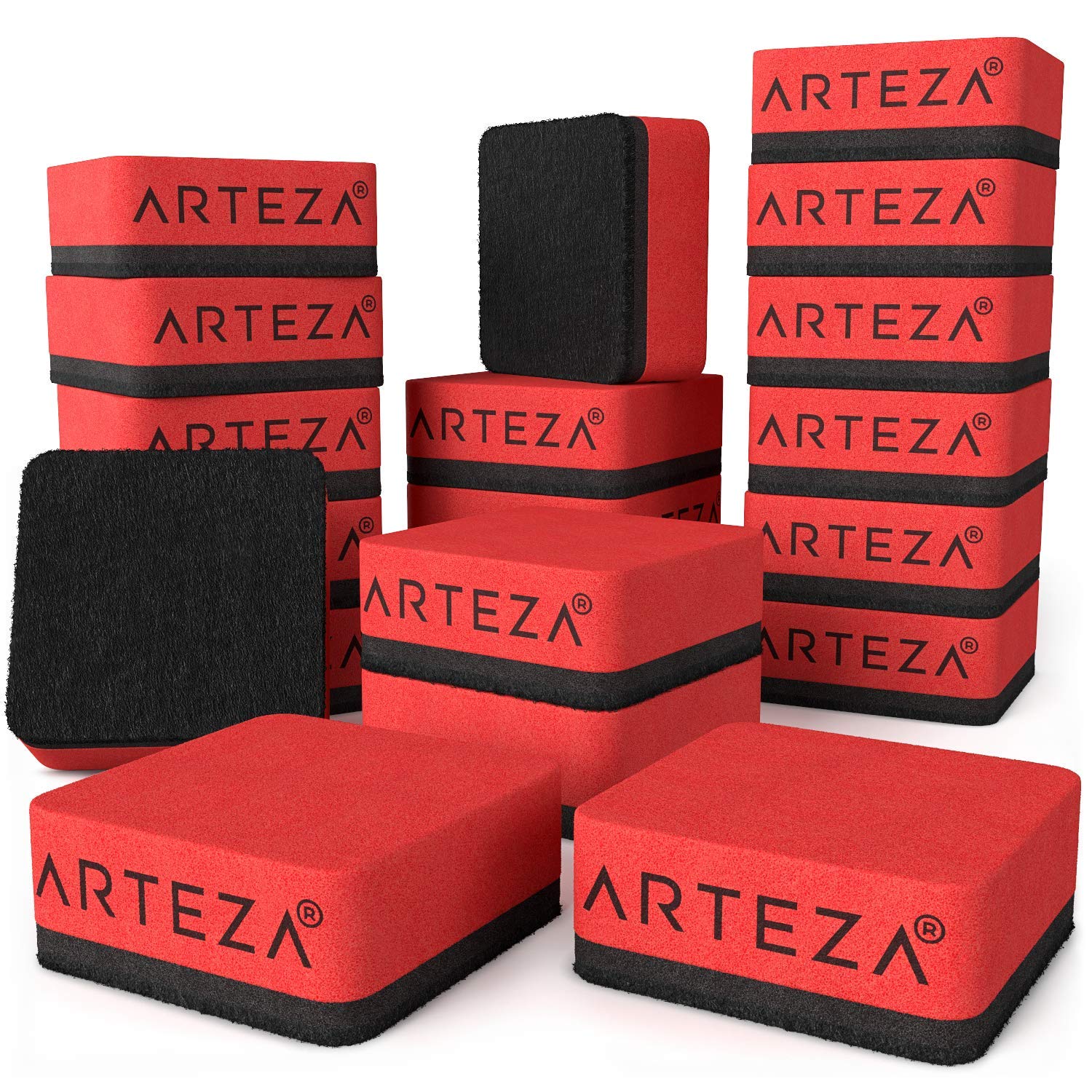 Amazon.co.jp: Arteza ミニホワイトボード消しゴム 20個パック 2 x 2 x